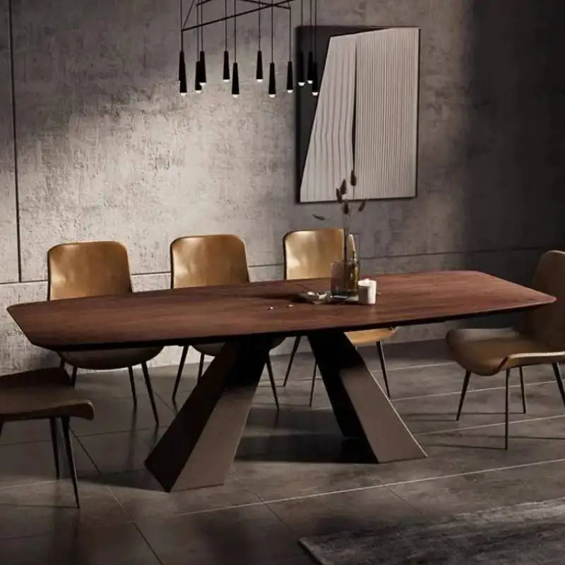 Party Event Square Dining Tables Design China Brown Kitchen Dining Tables Modern Nordic Wood Tavolo Pranzo Furniture Home