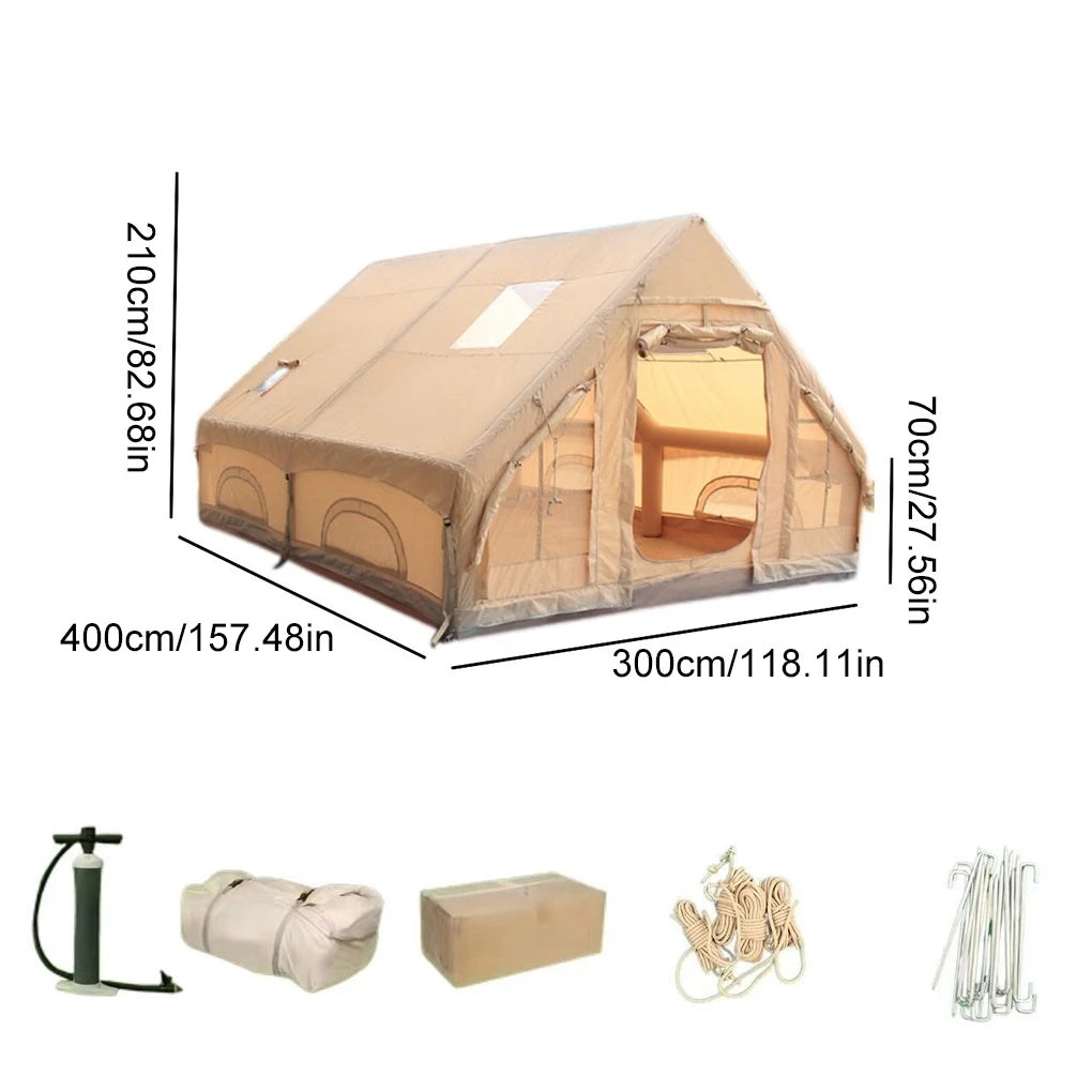 Large Camping Air Tent Quick Setup Camping Tent 3/4P Overnight Rainproof Thickeneded Picnic Family Camping travel Outdoor Tent
