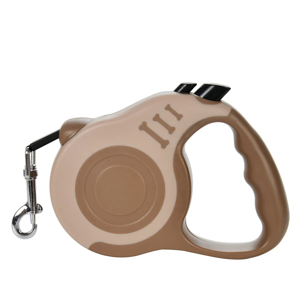 Pet Traction Device, Pet Dog Automatic Retractable Traction Rope, Bone Printed Dog Walking Rope, Dog Chain, Dog Rope