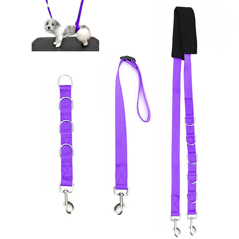 Harness Leads For Pet Grooming Table Adjustable Fixed Dog Cat Safety Rope Pet Grooming Loops Nylon Restraint Noose Pet Supplies