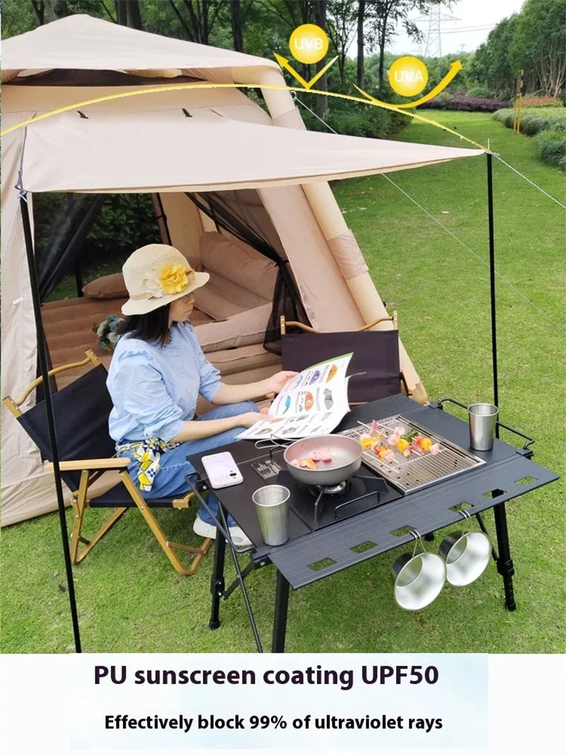 Lohascamping Large Camping Air Tent for 4-5 people Air shelter Dome tent Family Hiking inflatable One-touch tent Outdoor Tent