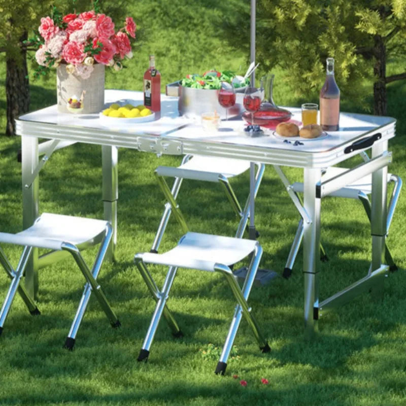 Folding Multi-functional Outdoor Tables Portable Adjustable High Outing Picnic Writing Camping Table Creative Outdoor Furniture
