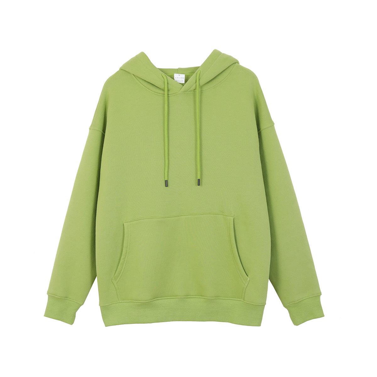 Plus Fleece Loose Trendy Brand Men's And Women's Solid Color Thickened Hooded Sweater Men