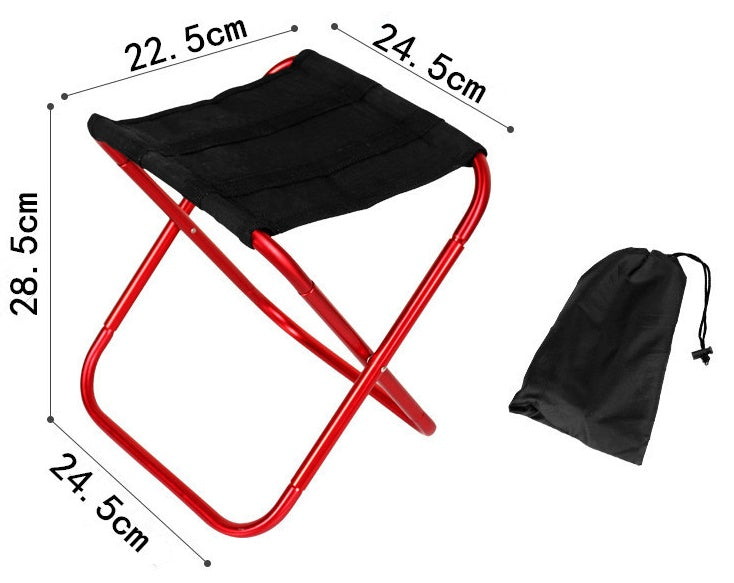 Outdoor Aluminum Folding Stool Chair