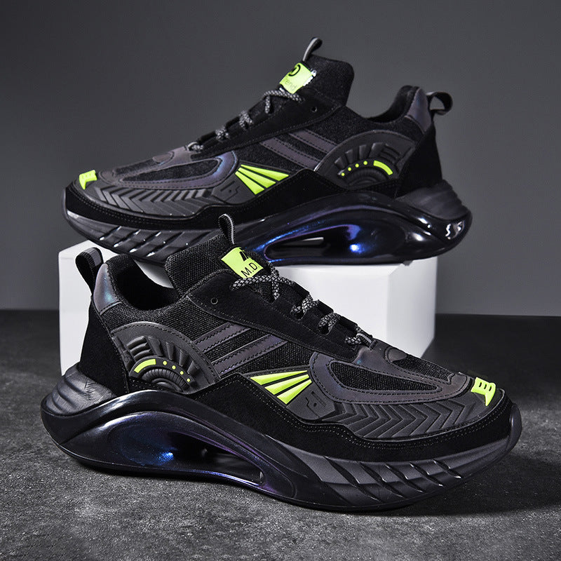 Men'S Shoes Deformation Reflective Cool Ins Catwalk Coconut Shoes Breathable Casual Sports Shoes