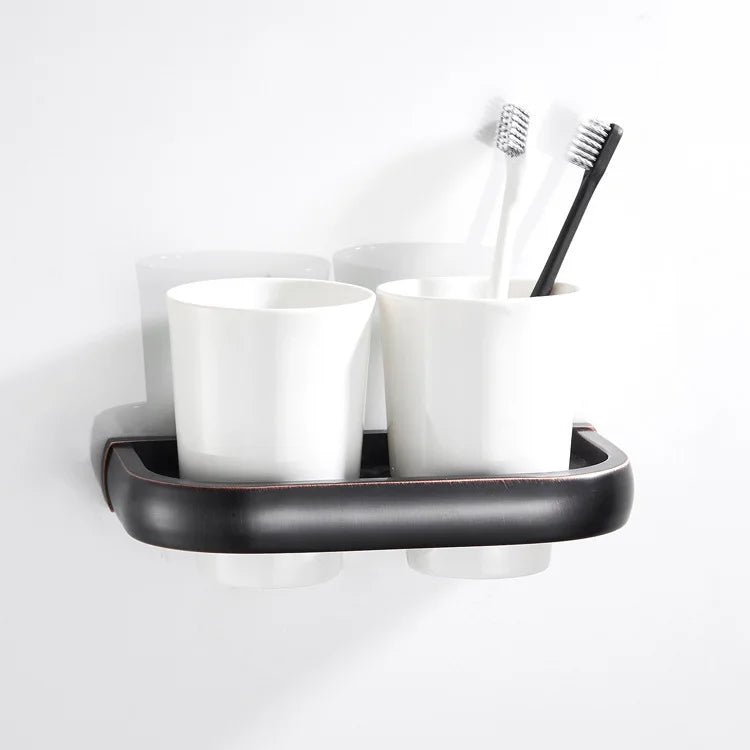 Bathroom Accessories, Corner Shelf,Towel Rack,Paper holder,Towel Bar,Soap basket,Towel Rail Black Oil Brushed bathroom Hardware