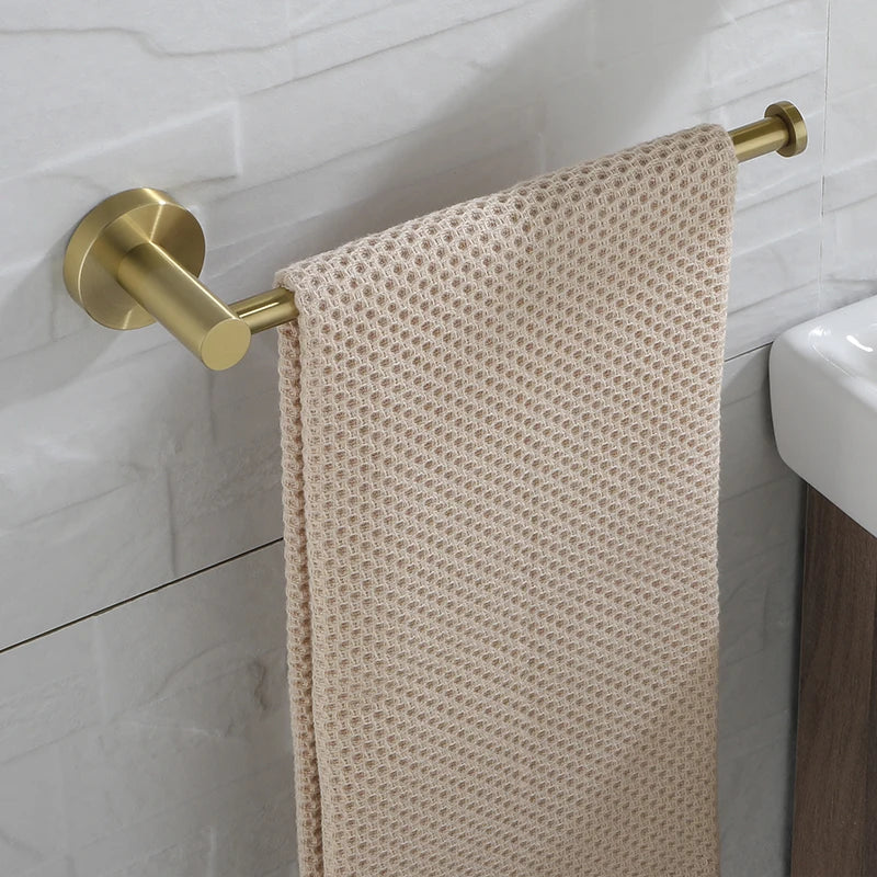 Bathroom Hardware Towel Bar Hook Soap Holder Chrome Polished Towel Rack Shelf Paper Holder Toilet Brush Bathroom Accessories