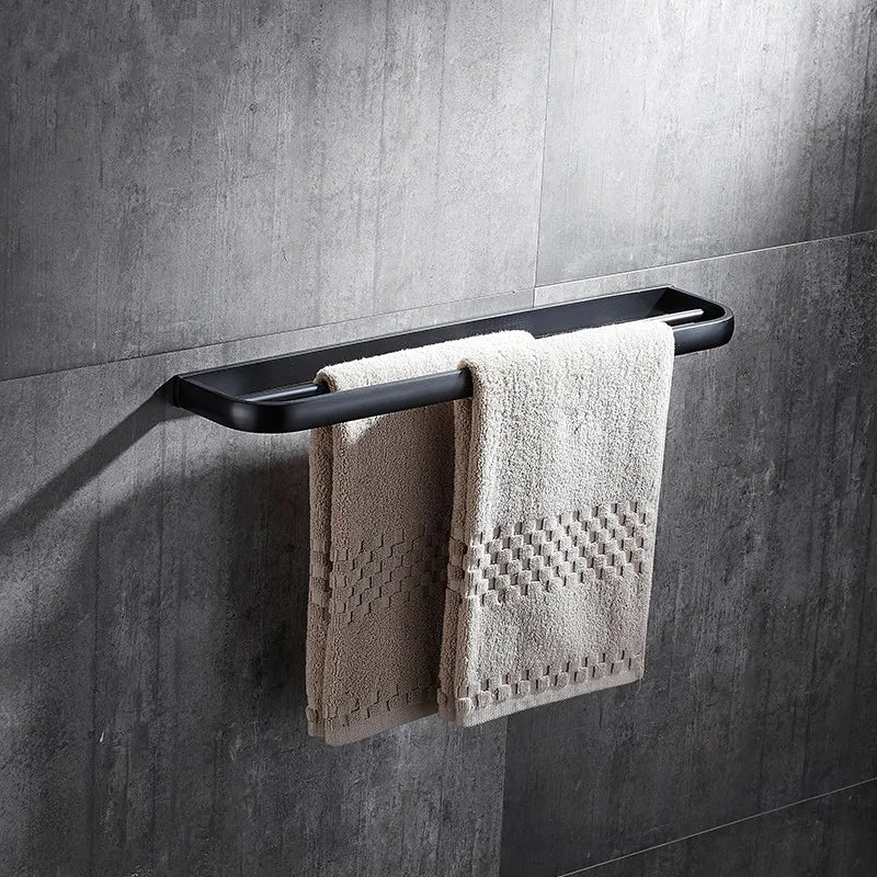 Bathroom Accessories, Corner Shelf,Towel Rack,Paper holder,Towel Bar,Soap basket,Towel Rail Black Oil Brushed bathroom Hardware