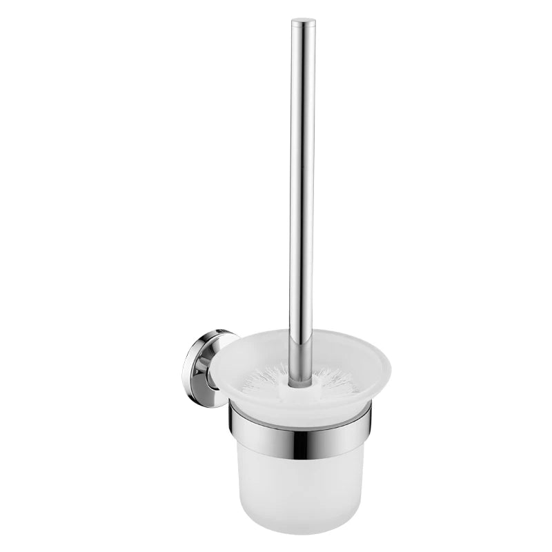 Bathroom Hardware Towel Bar Hook Soap Holder Chrome Polished Towel Rack Shelf Paper Holder Toilet Brush Bathroom Accessories