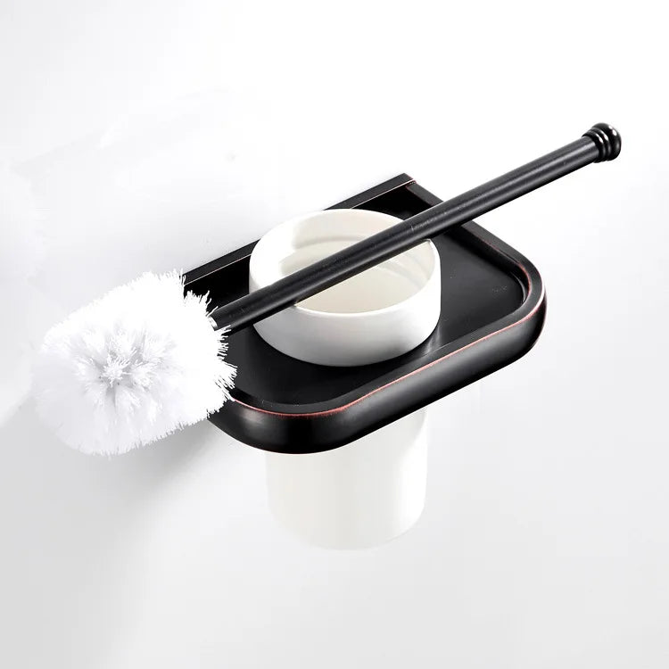 Bathroom Accessories, Corner Shelf,Towel Rack,Paper holder,Towel Bar,Soap basket,Towel Rail Black Oil Brushed bathroom Hardware