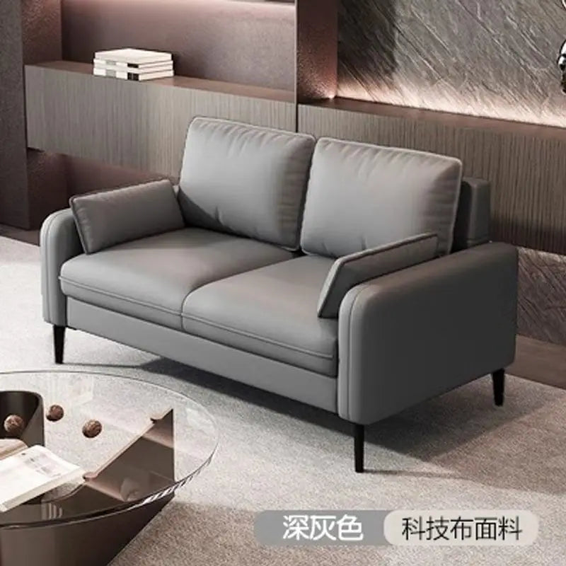 Light luxury living room small bedroom apartment rental clothing store reception lounge double three person fabric sofa