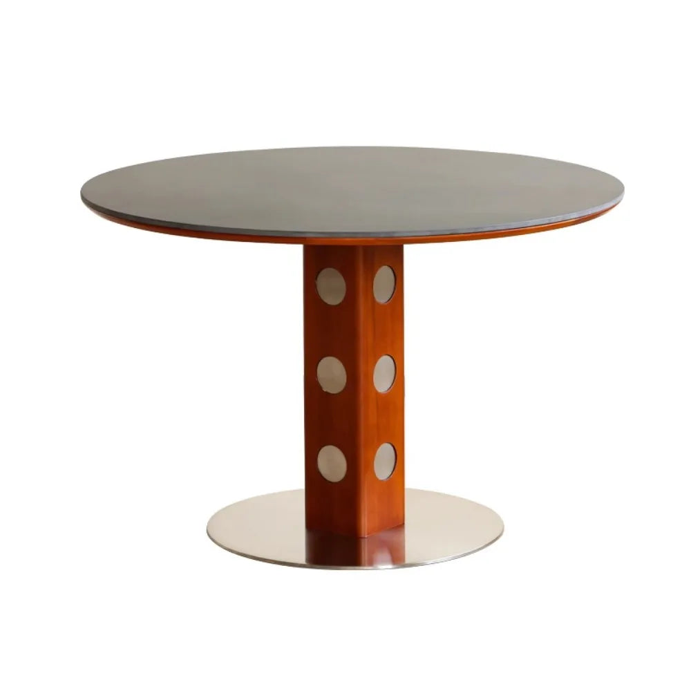 Living Luxury Dining Tables Wood Vintage Balcony Minimalist Dining Table Round Breakfast Set Sala Da Pranzo Home Furniture
