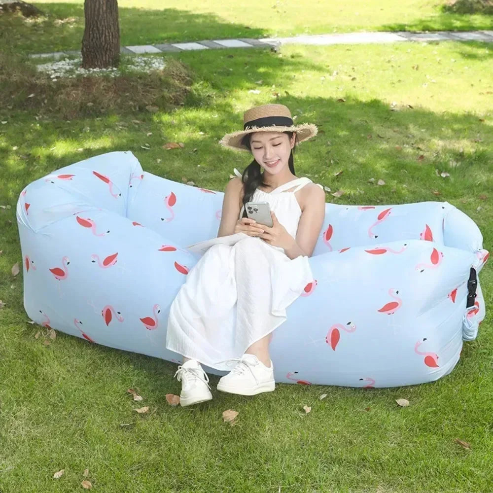 Camp Inflatable Sofa High Load-bearing Outdoor Portable Inflatable Sofas Multiple Scenarios Can Lie Down Picnics Outing Sofas
