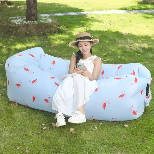 Camp Inflatable Sofa High Load-bearing Outdoor Portable Inflatable Sofas Multiple Scenarios Can Lie Down Picnics Outing Sofas