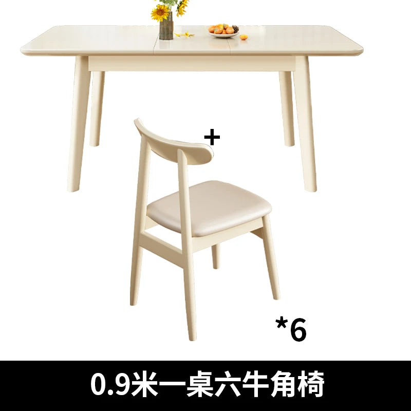 Nordic Waterproof Dining Table Breakfast Minimalist Luxury Design Dining Table Rectangle Farmhouse Mesa De Comedor Furnitures