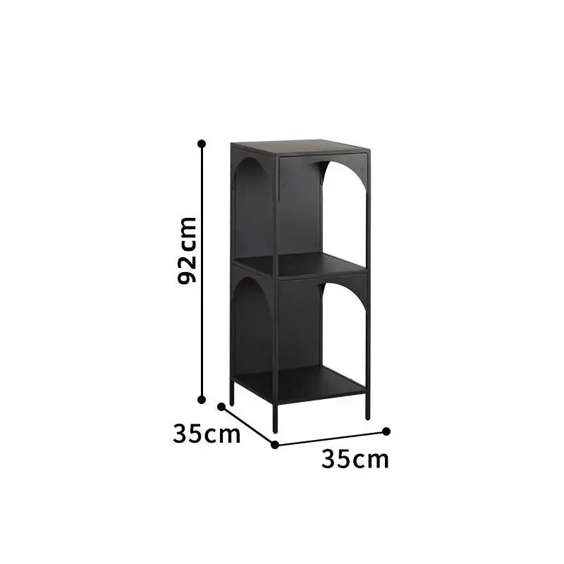 Living Room Storage Racks Organizer for Room Bookshelf Decorations 3-tier Iron Shelf Cabinets Multifunctional Nordic Furniture