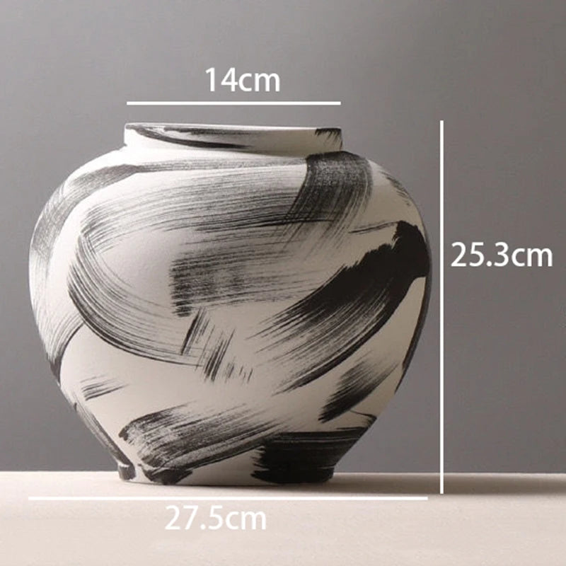 Ceramic Vases Large Home Decoration Flower Bottle Modern Elegant Nordic Interior Minimalist Vases for Centerflowers of Tables