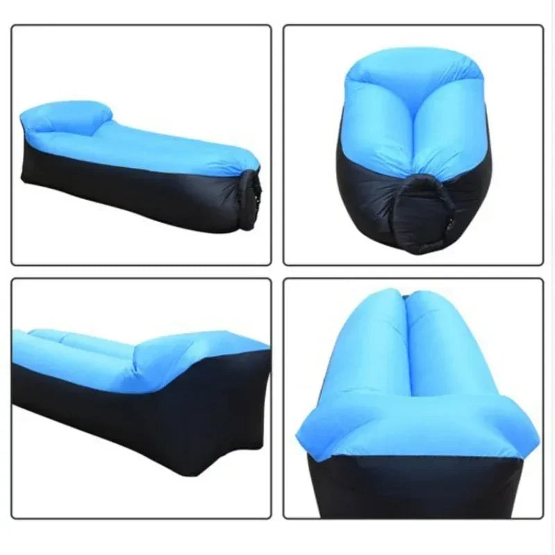 Trend Outdoor Products Fast Infaltable Air Sofa Bed Good Quality Sleeping Bag Inflatable Air Bag Lazy Bag Beach Sofa 240*70cm