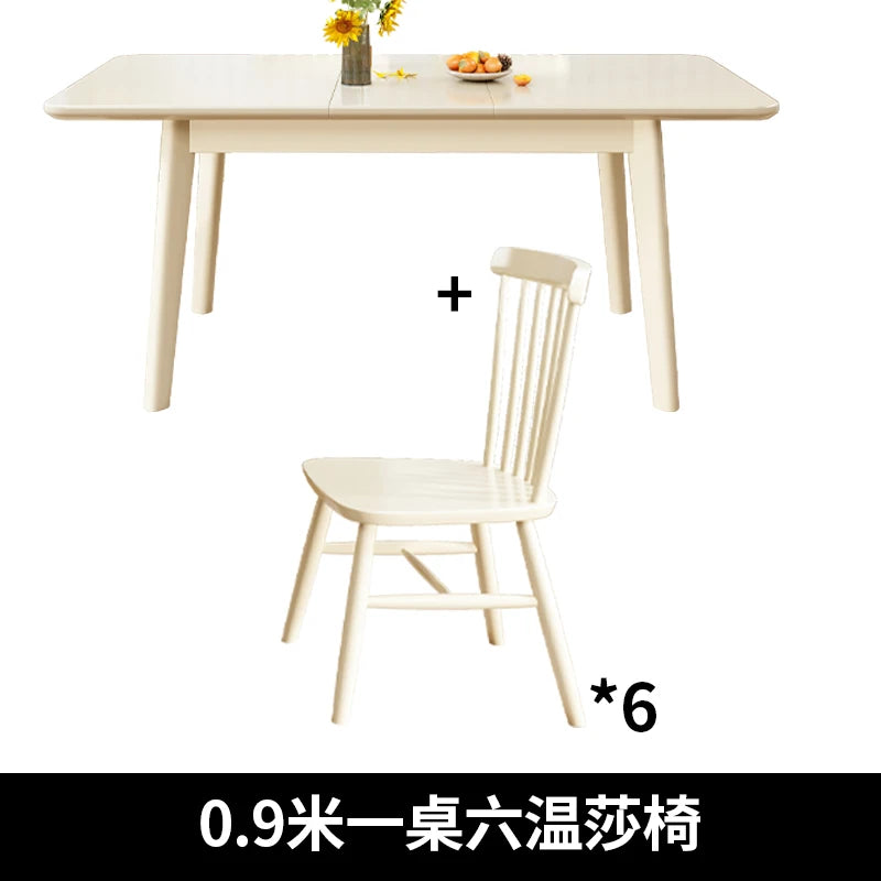 Nordic Waterproof Dining Table Breakfast Minimalist Luxury Design Dining Table Rectangle Farmhouse Mesa De Comedor Furnitures