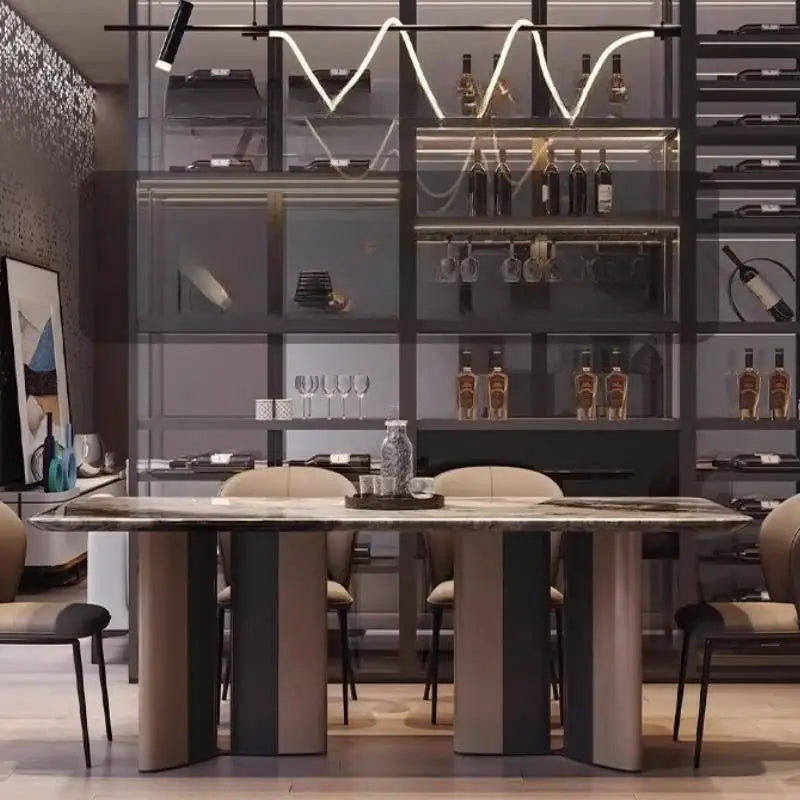 Small Space Square Dining Tables Design Deco Brown Nordic Dining Tables Marble Modern Luxury Mesas De Comedor Furniture Home