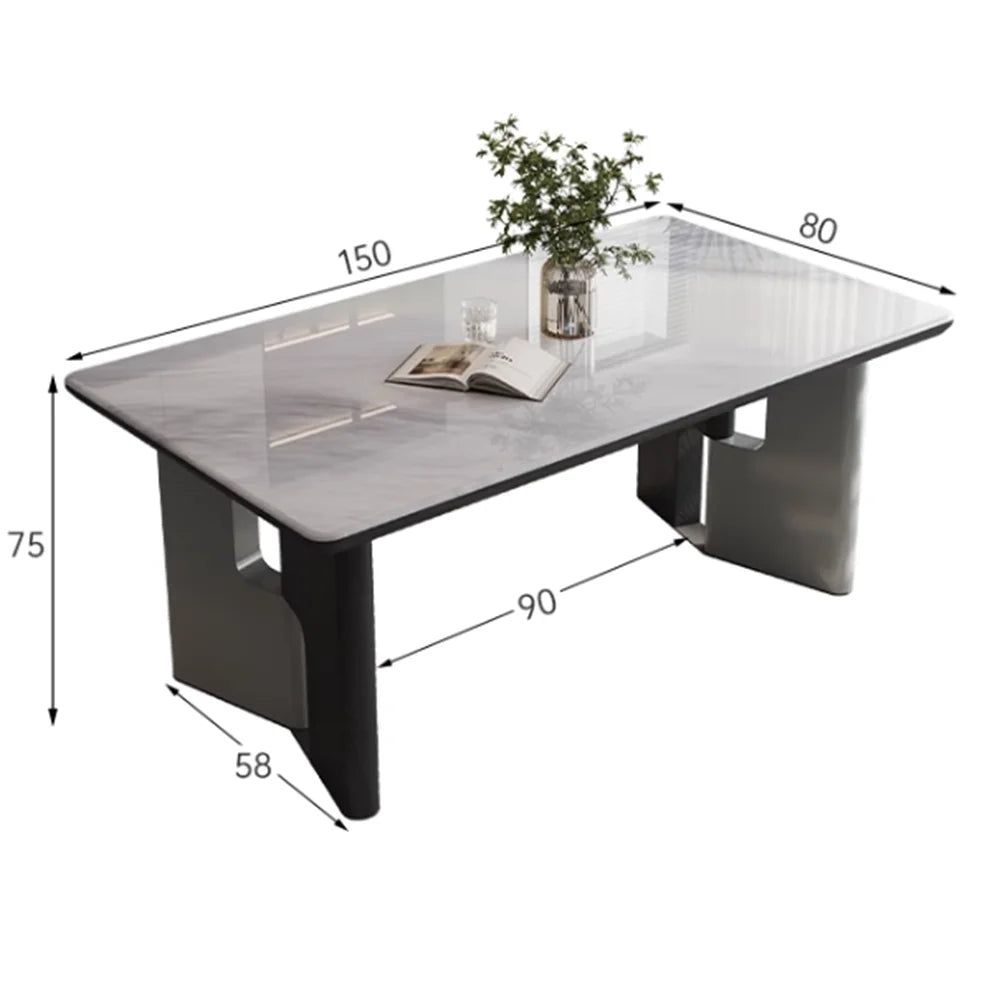 Nordic Rectangle Dining Table 8 People Luxury Design ornament Dining Table Living Waterproof mesa comedor Home decoration