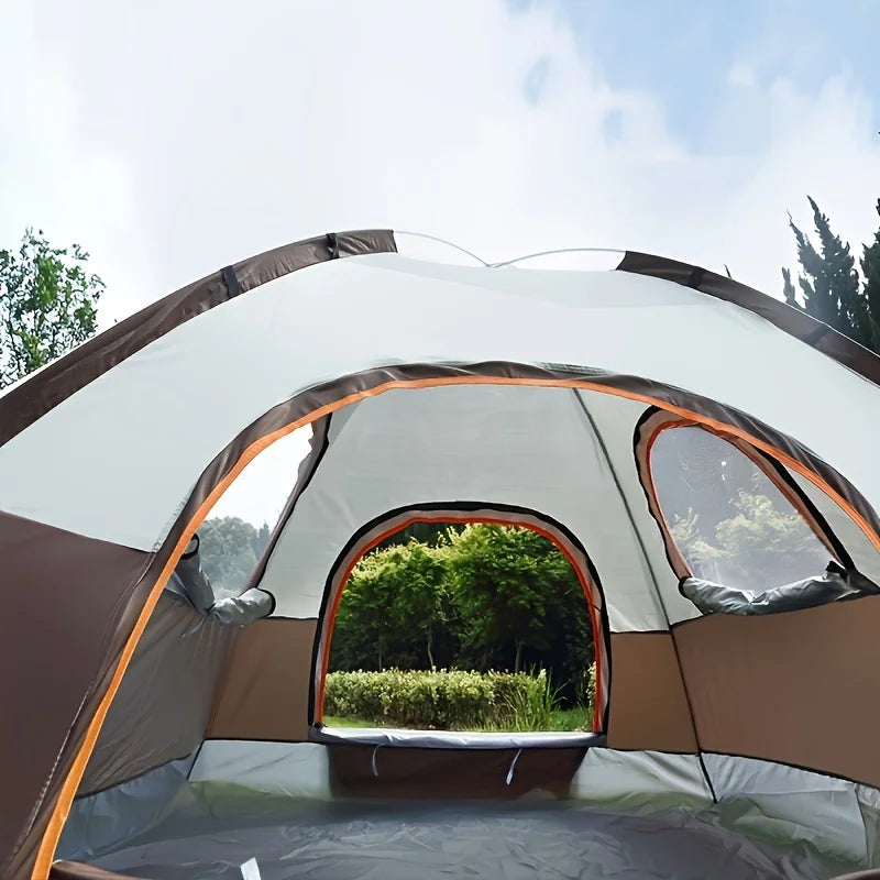 Outdoor Camping Portable Folding Tent, Wilderness Camping Equipment, Large Automatic Rain and Mosquito Beach Tent