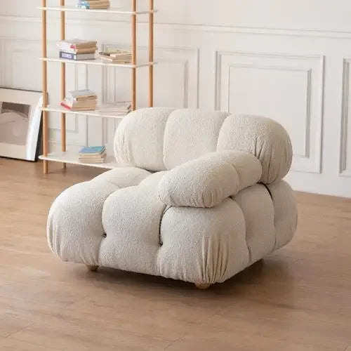 Modern Minimalist Creative Block-Style Fabric Sofa Compact Living Room Balcony Seating with Trendy Upholstery WebPopular Design