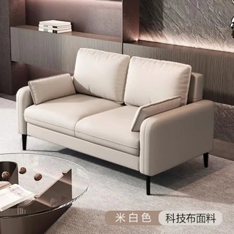 Light luxury living room small bedroom apartment rental clothing store reception lounge double three person fabric sofa