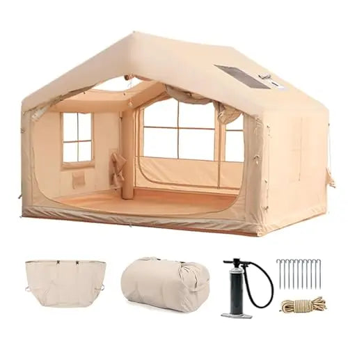 Large Camping Air Tent  Quick Setup Camping Tent 3/4P Overnight Rainproof Thickeneded Picnic Family Camping travel Outdoor Tent
