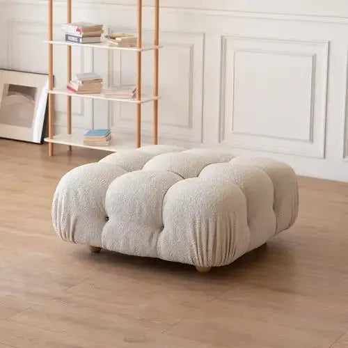 Modern Minimalist Creative Block-Style Fabric Sofa Compact Living Room Balcony Seating with Trendy Upholstery WebPopular Design