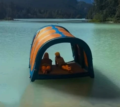Inflatable Floating Tent Outdoor Camping Inflatable Mattress Tent Outdoor Luxury Automatic Tente Camping Inflatable
