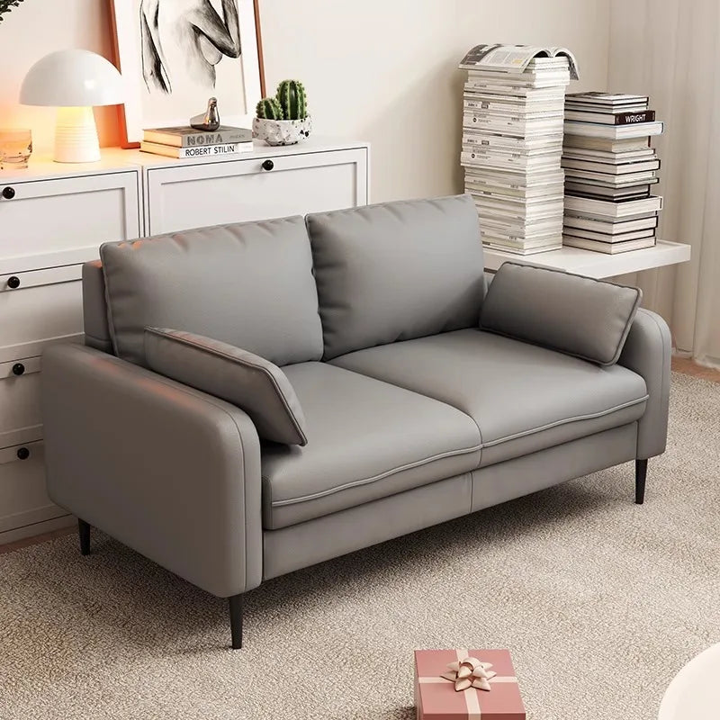 Light luxury living room small bedroom apartment rental clothing store reception lounge double three person fabric sofa