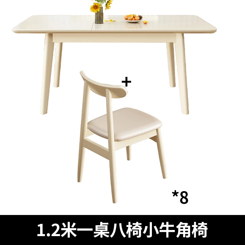Nordic Waterproof Dining Table Breakfast Minimalist Luxury Design Dining Table Rectangle Farmhouse Mesa De Comedor Furnitures