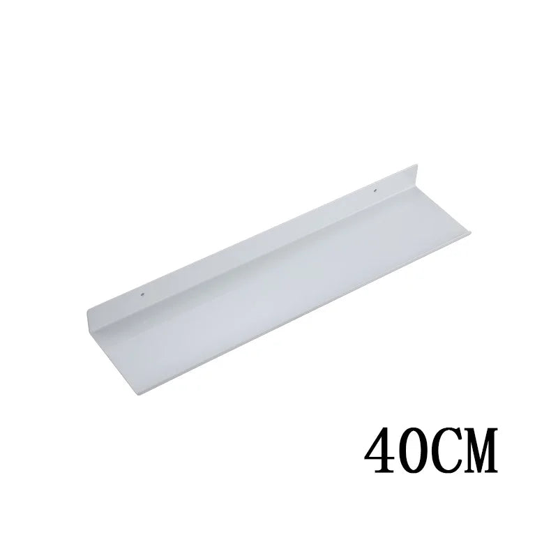 Bathroom Storage Rack Shampoo Wall Shelves Floating Matt Kitchen Mirror Metal Shower Organizer Bathroom Home Accessories