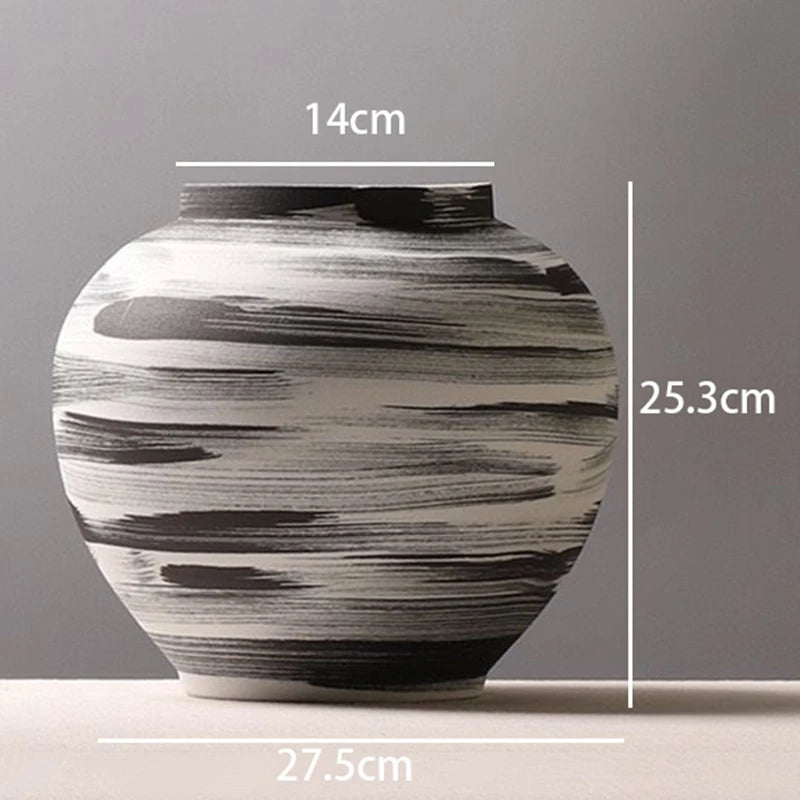 Ceramic Vases Large Home Decoration Flower Bottle Modern Elegant Nordic Interior Minimalist Vases for Centerflowers of Tables