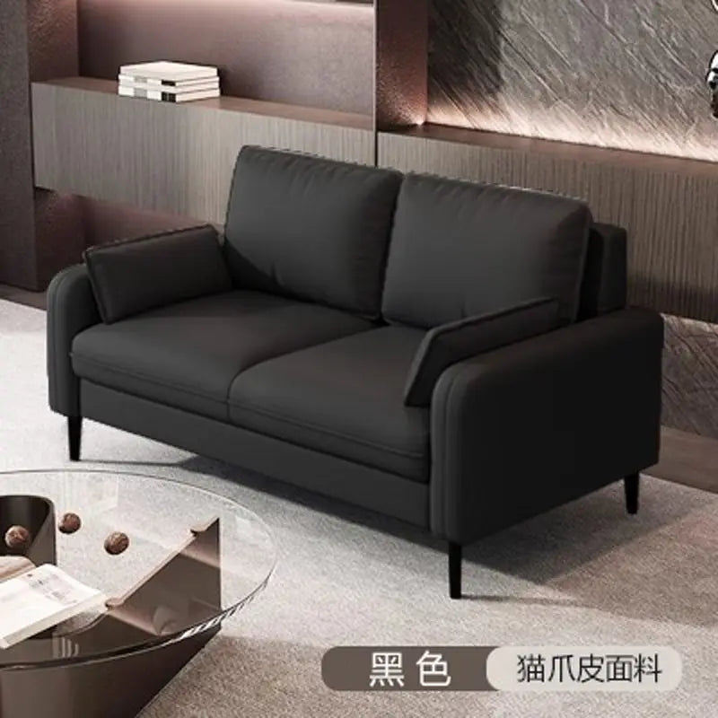 Light luxury living room small bedroom apartment rental clothing store reception lounge double three person fabric sofa
