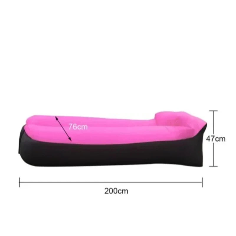 Trend Outdoor Products Fast Infaltable Air Sofa Bed Good Quality Sleeping Bag Inflatable Air Bag Lazy Bag Beach Sofa 240*70cm