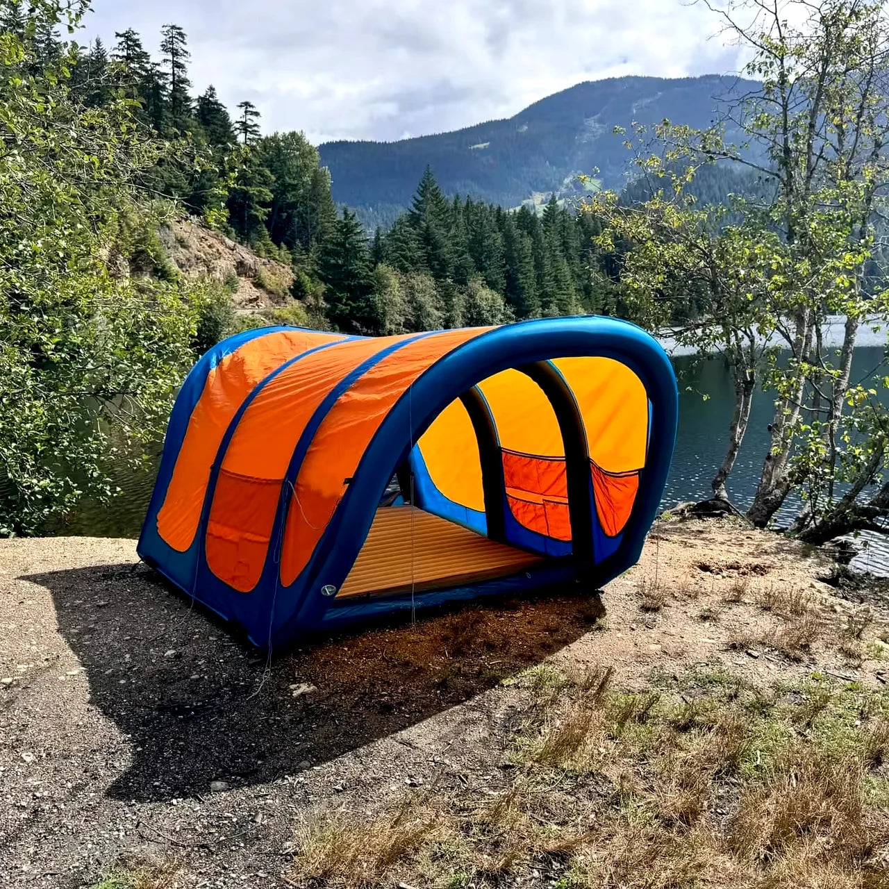Inflatable Floating Tent Outdoor Camping Inflatable Mattress Tent Outdoor Luxury Automatic Tente Camping Inflatable