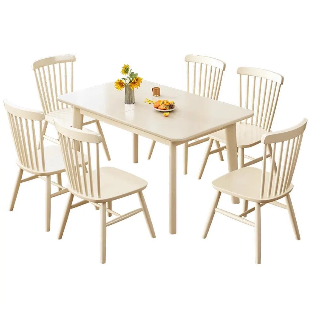 Nordic Waterproof Dining Table Breakfast Minimalist Luxury Design Dining Table Rectangle Farmhouse Mesa De Comedor Furnitures
