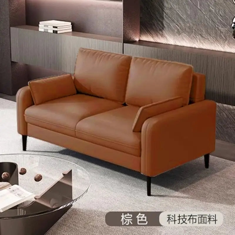Light luxury living room small bedroom apartment rental clothing store reception lounge double three person fabric sofa