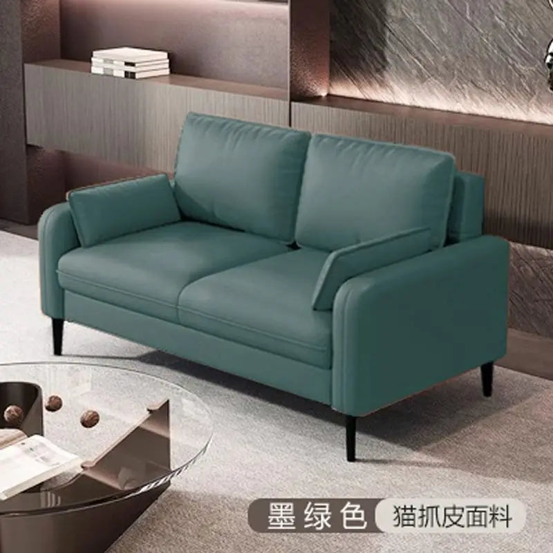 Light luxury living room small bedroom apartment rental clothing store reception lounge double three person fabric sofa