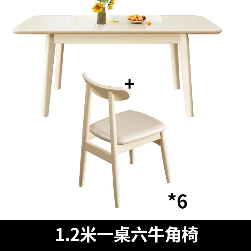 Nordic Waterproof Dining Table Breakfast Minimalist Luxury Design Dining Table Rectangle Farmhouse Mesa De Comedor Furnitures