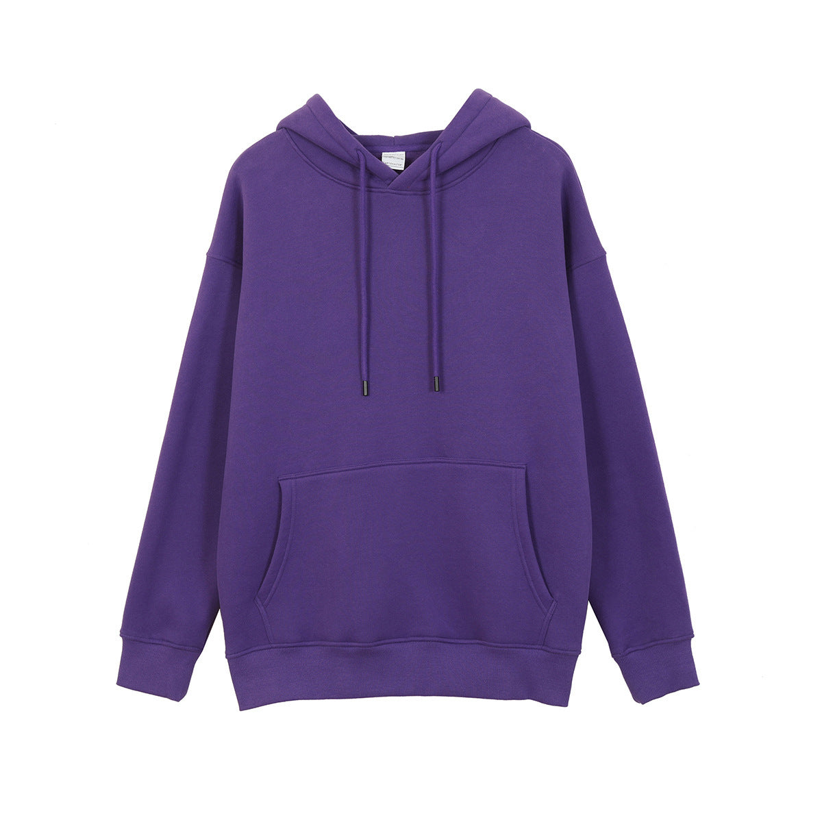 Plus Fleece Loose Trendy Brand Men's And Women's Solid Color Thickened Hooded Sweater Men