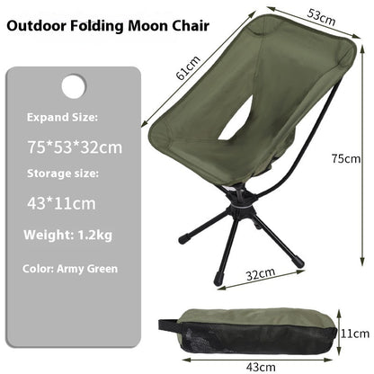 Outdoor 360-degree Rotating Folding Chair Aluminum Alloy