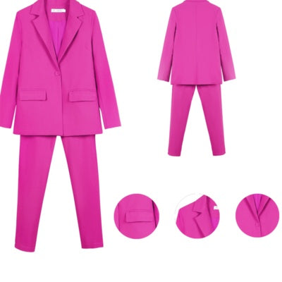 New Work Pant Suits Piece Set For Women Business Interview